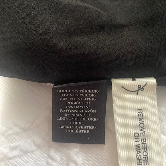 Black feather bottom low back cocktail dress - Picture 7 of 7